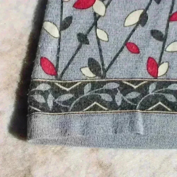 CATHY DANIELS Cropped Floral Print 3/4 Sleeve Relaxed Fit Blouse Top Women 1X - Picture 3 of 8